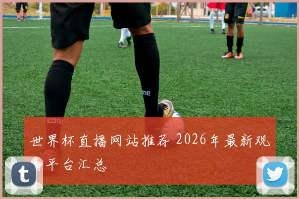世界杯直播网站推荐 2026年最新观看平台汇总